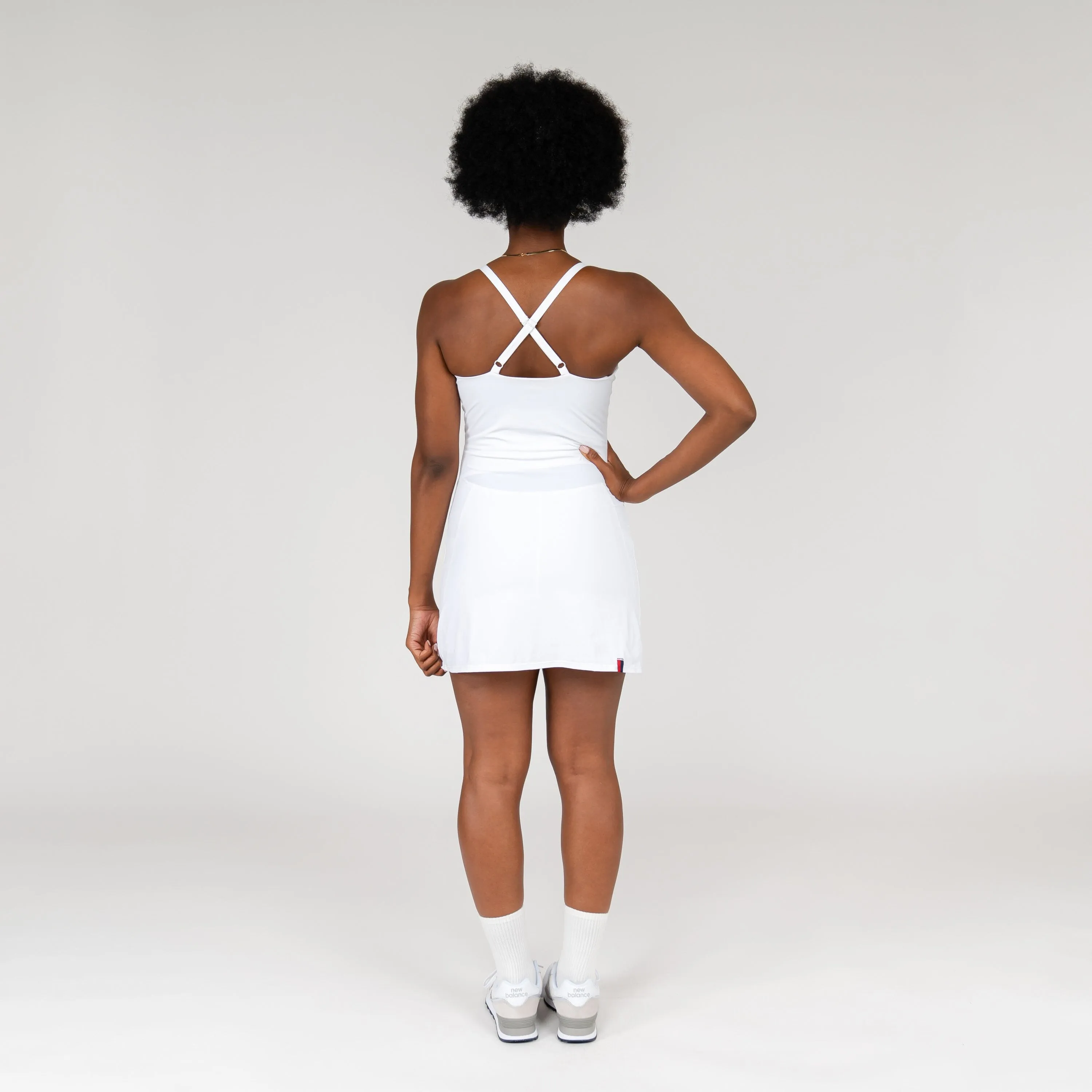 Demi Active Dress | Solid - White