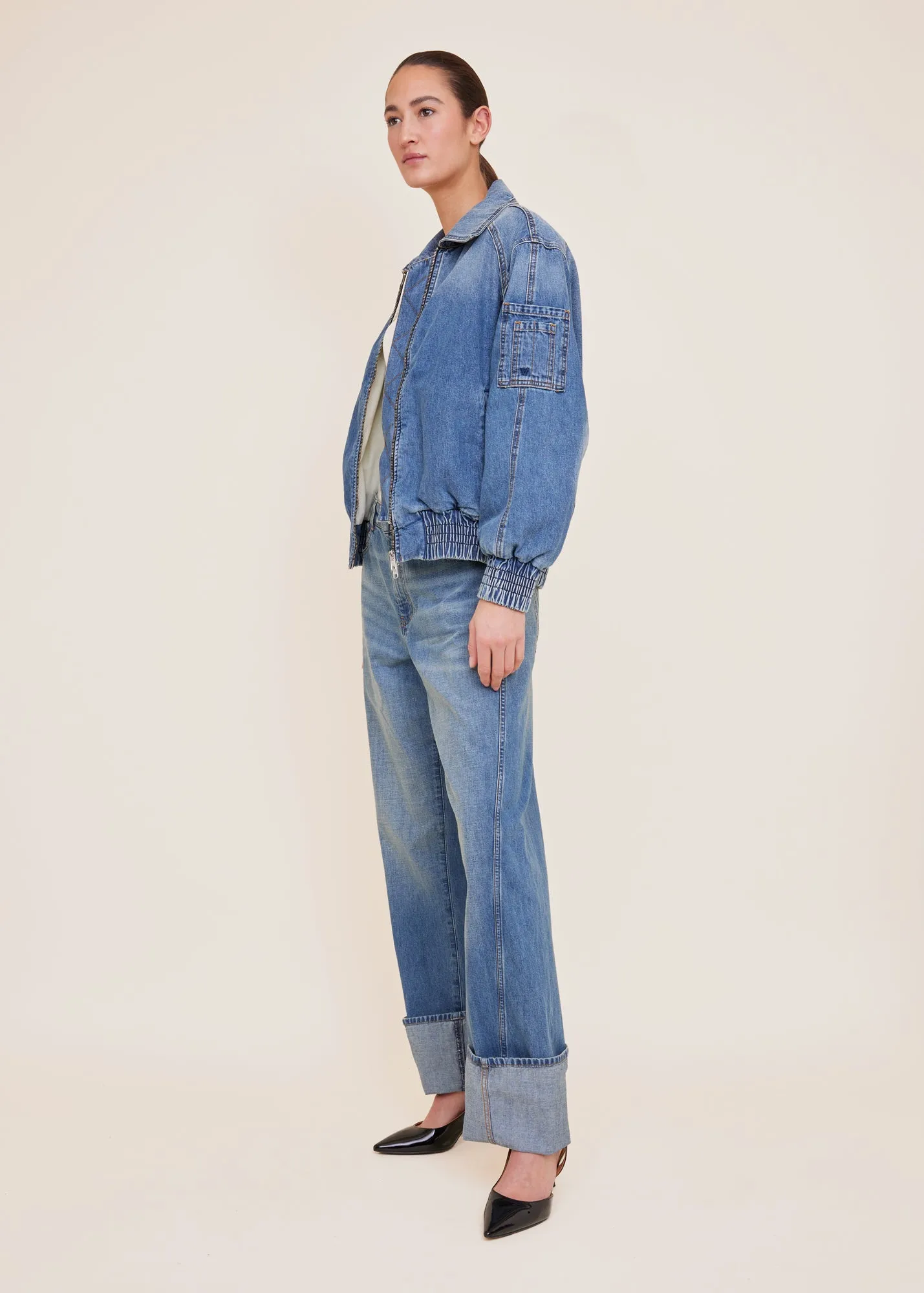 Denim bomberjack