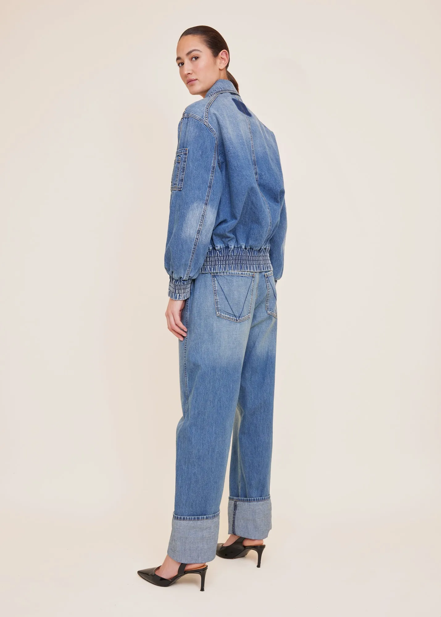 Denim bomberjack