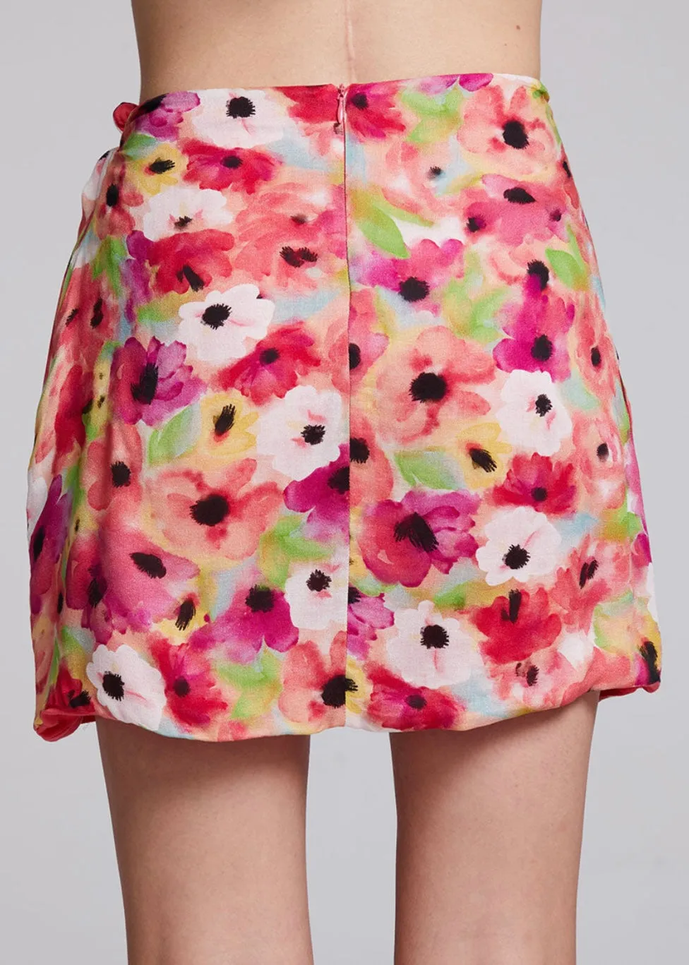 Elena Poppy Floral Mini Skirt - Final Sale