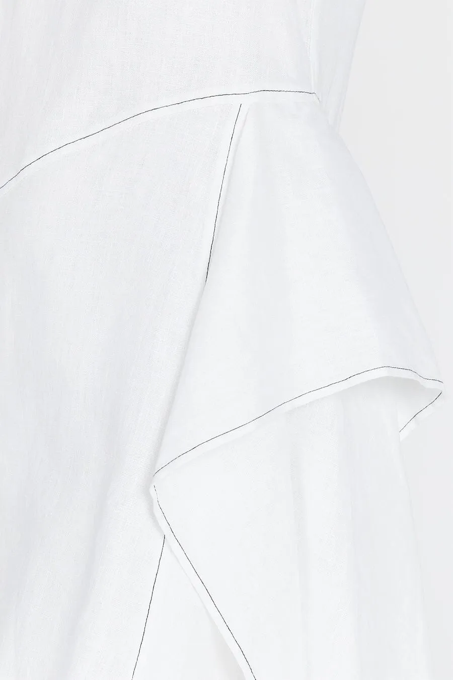 ELSIE WHITE LINEN MINI DRESS