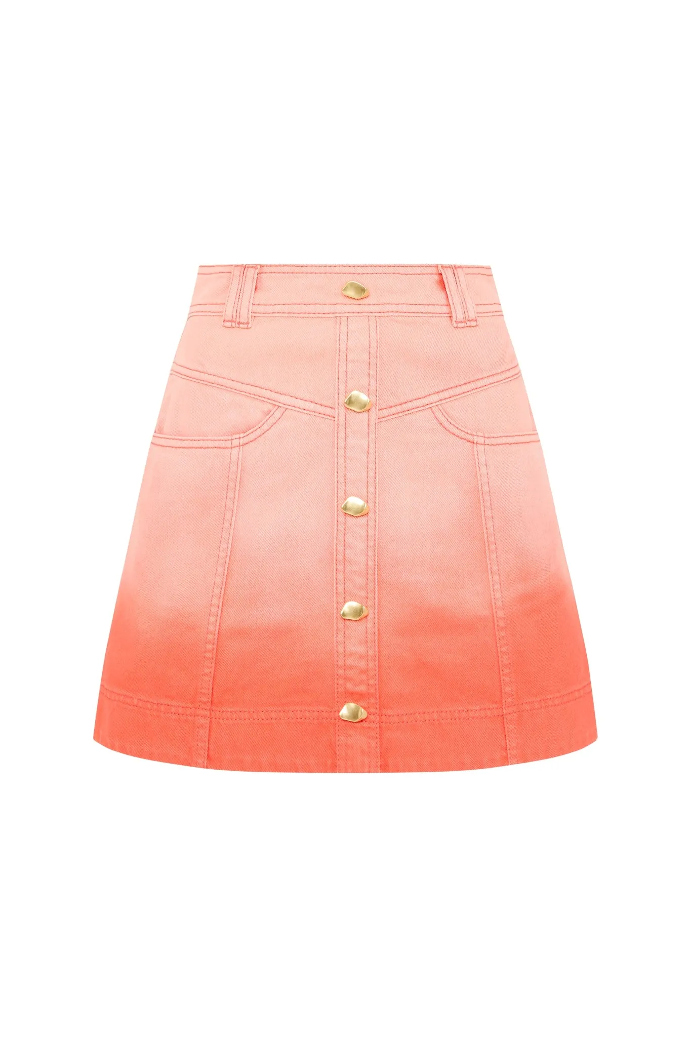 Ember Ombre Denim Mini Skirt