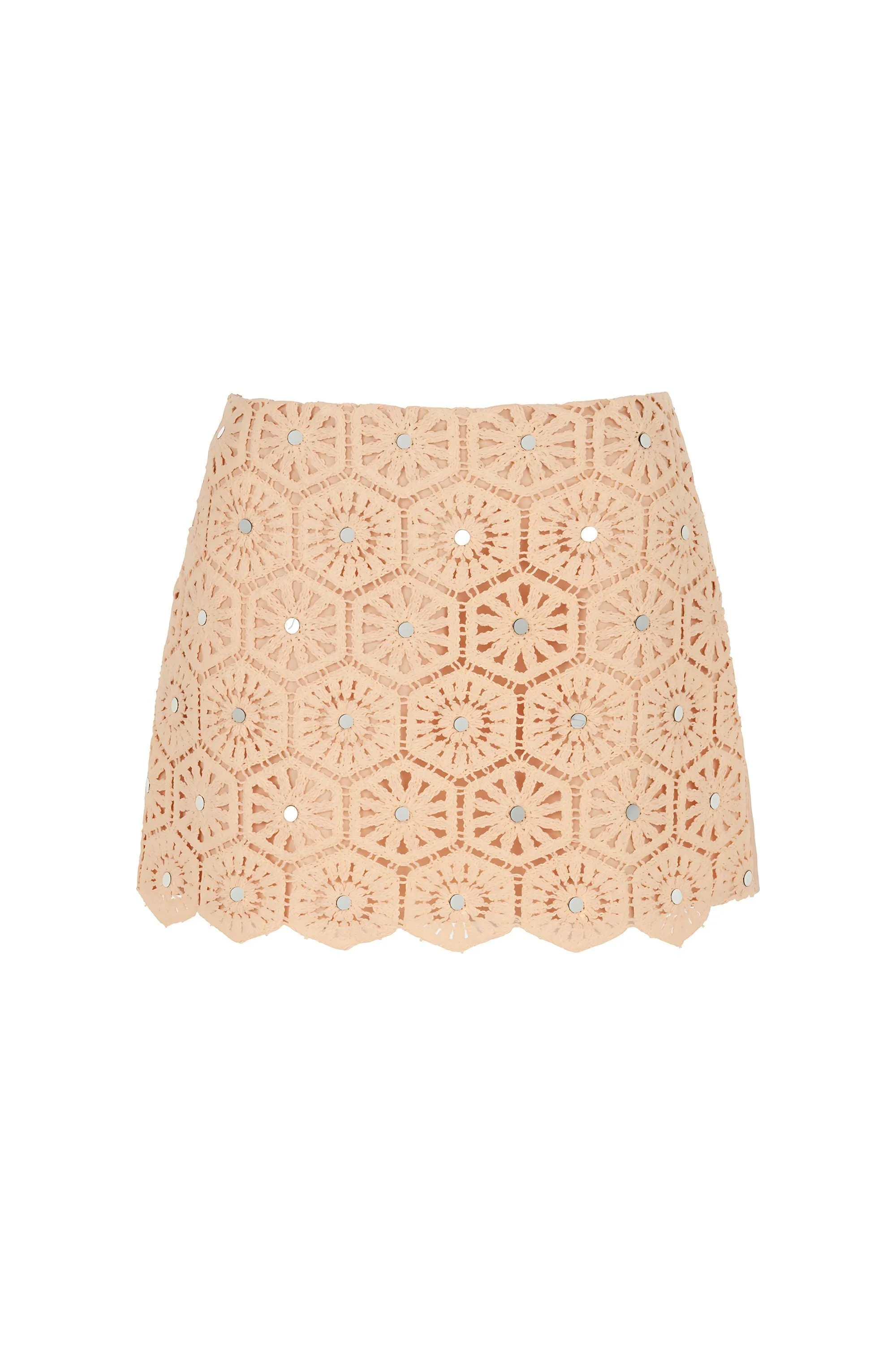 Embroidered Mini Skirt