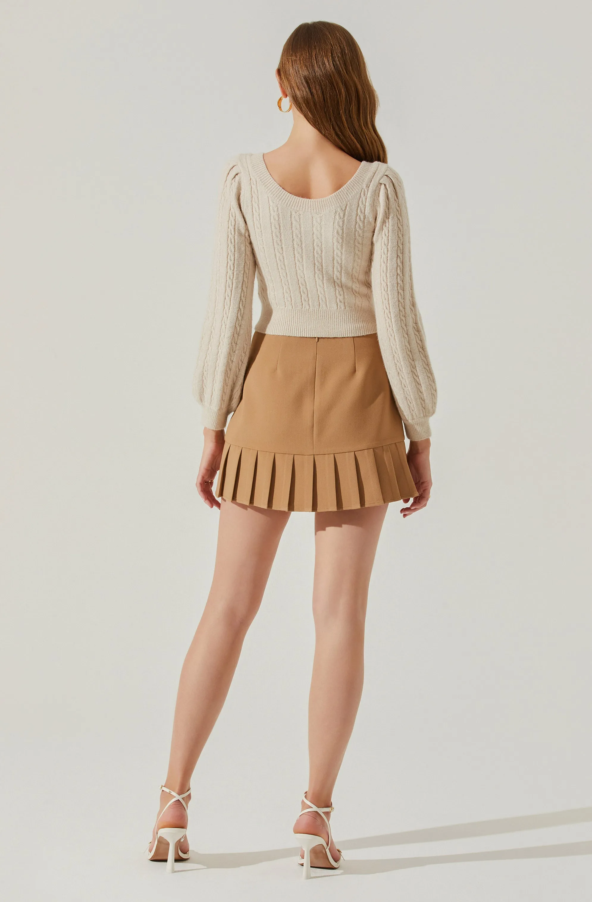 Fabiana Pleated Mini Skirt