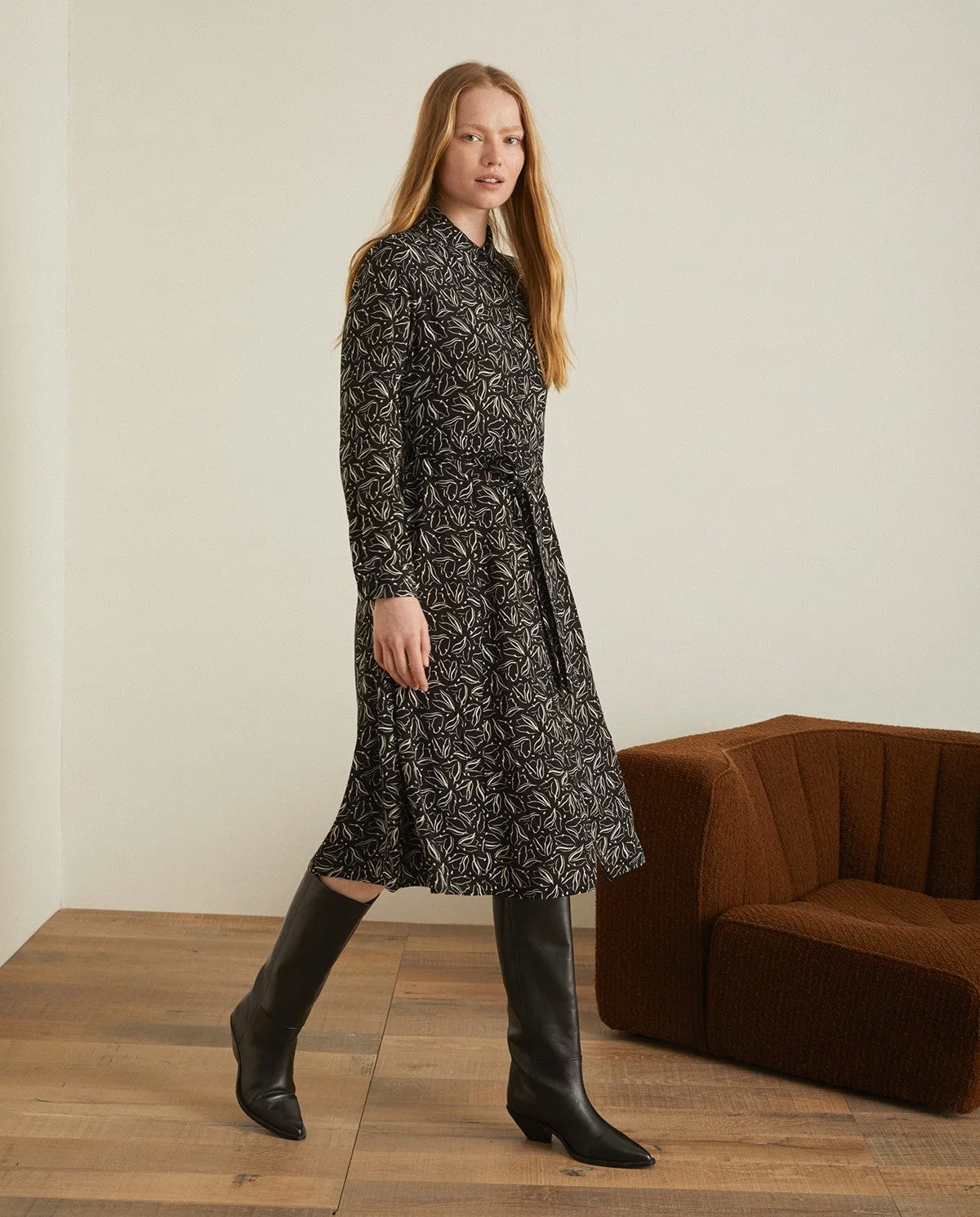 Florence Midi Dress - Black