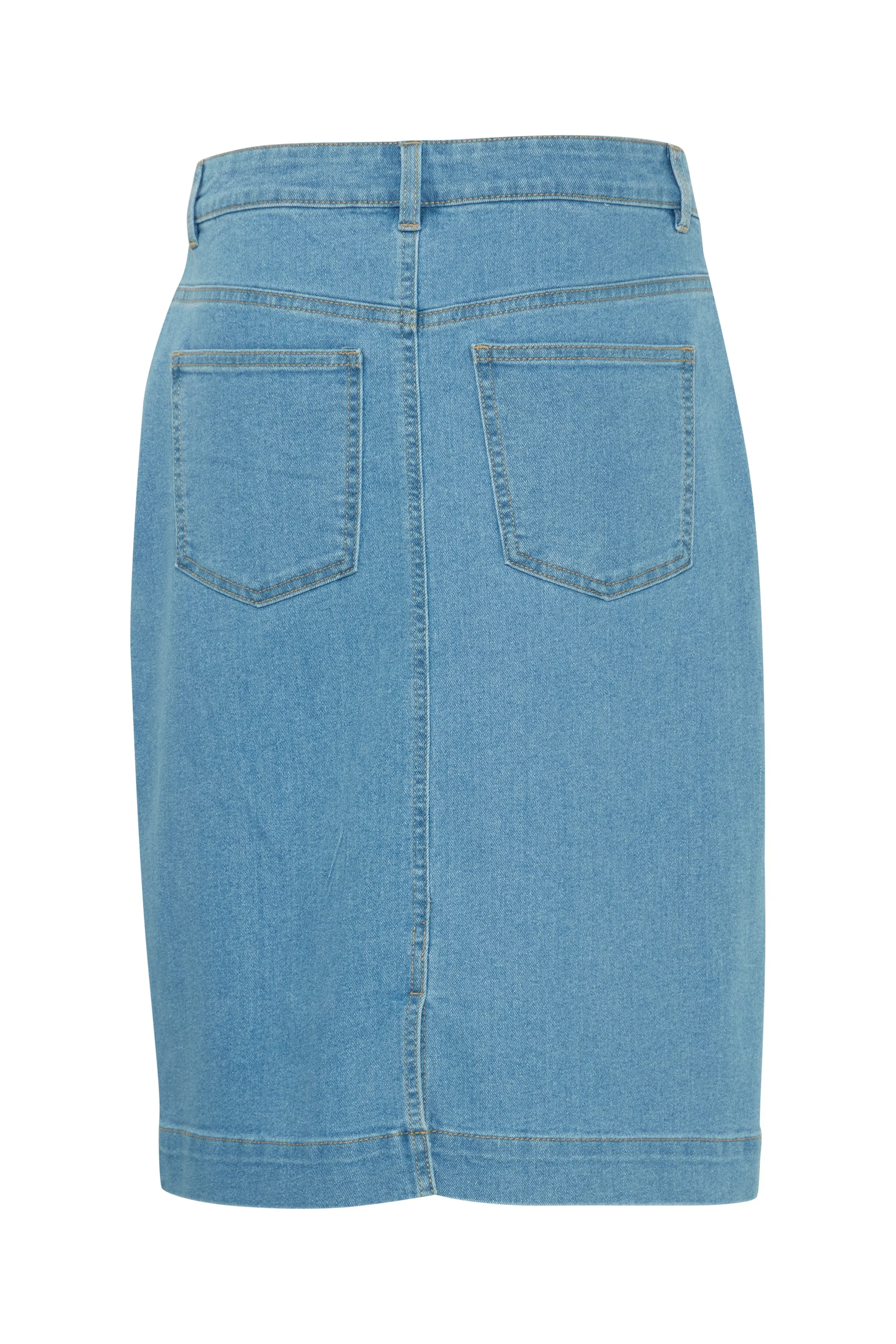 Fransa FXDenima skirt 2 light blue denim