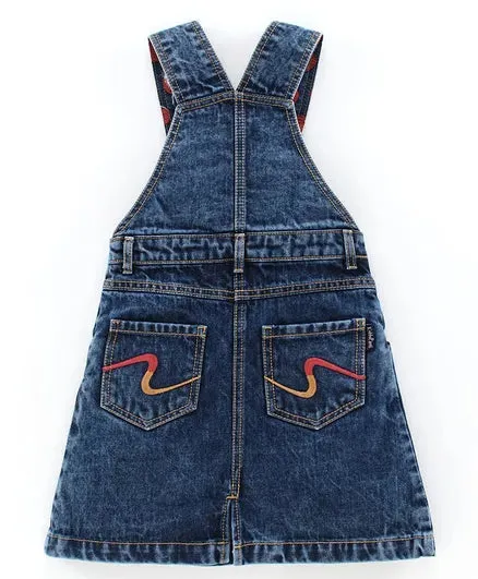 Girls Denim Dungaree Skirt