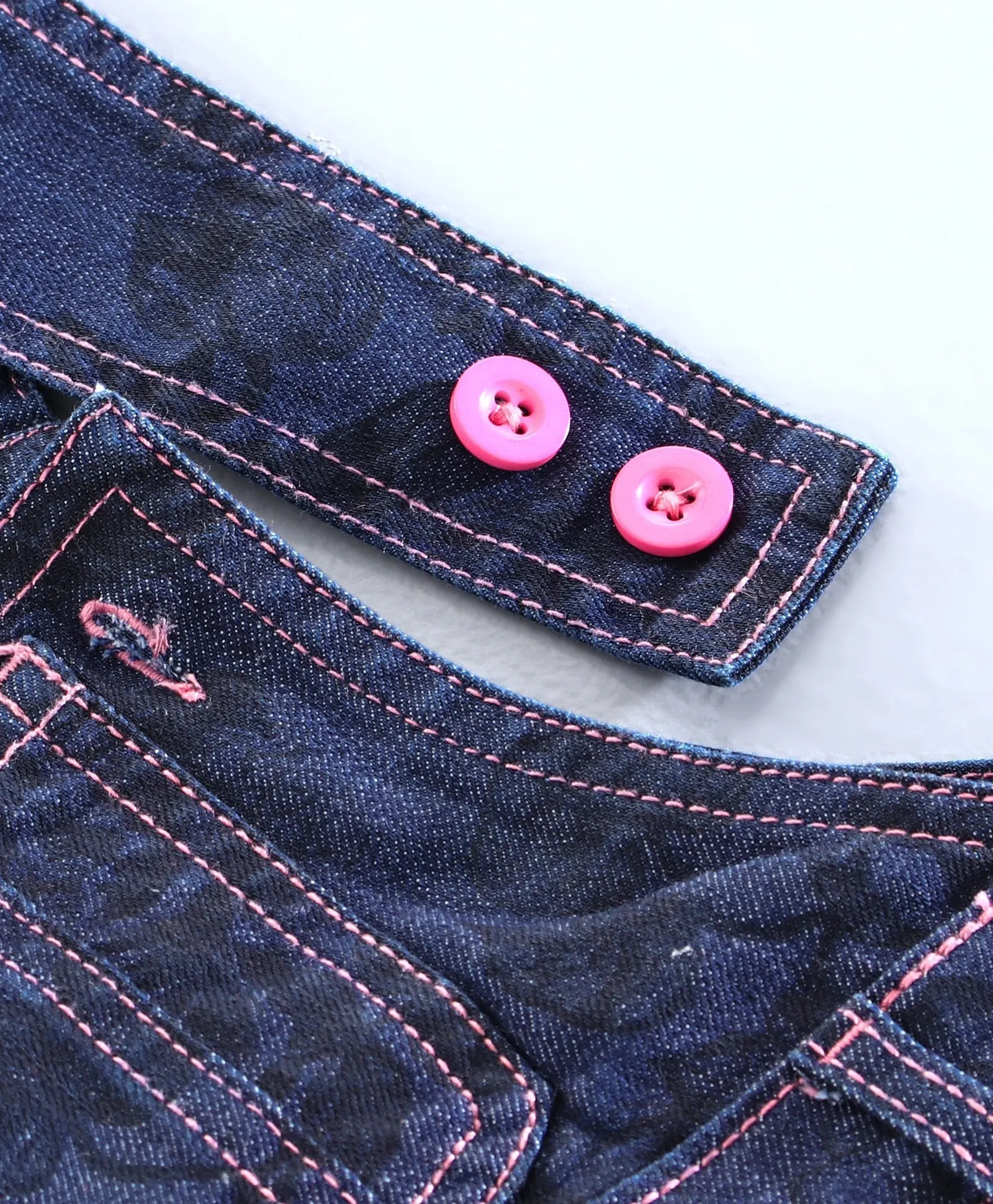 Girls Denim Dungaree Skirt