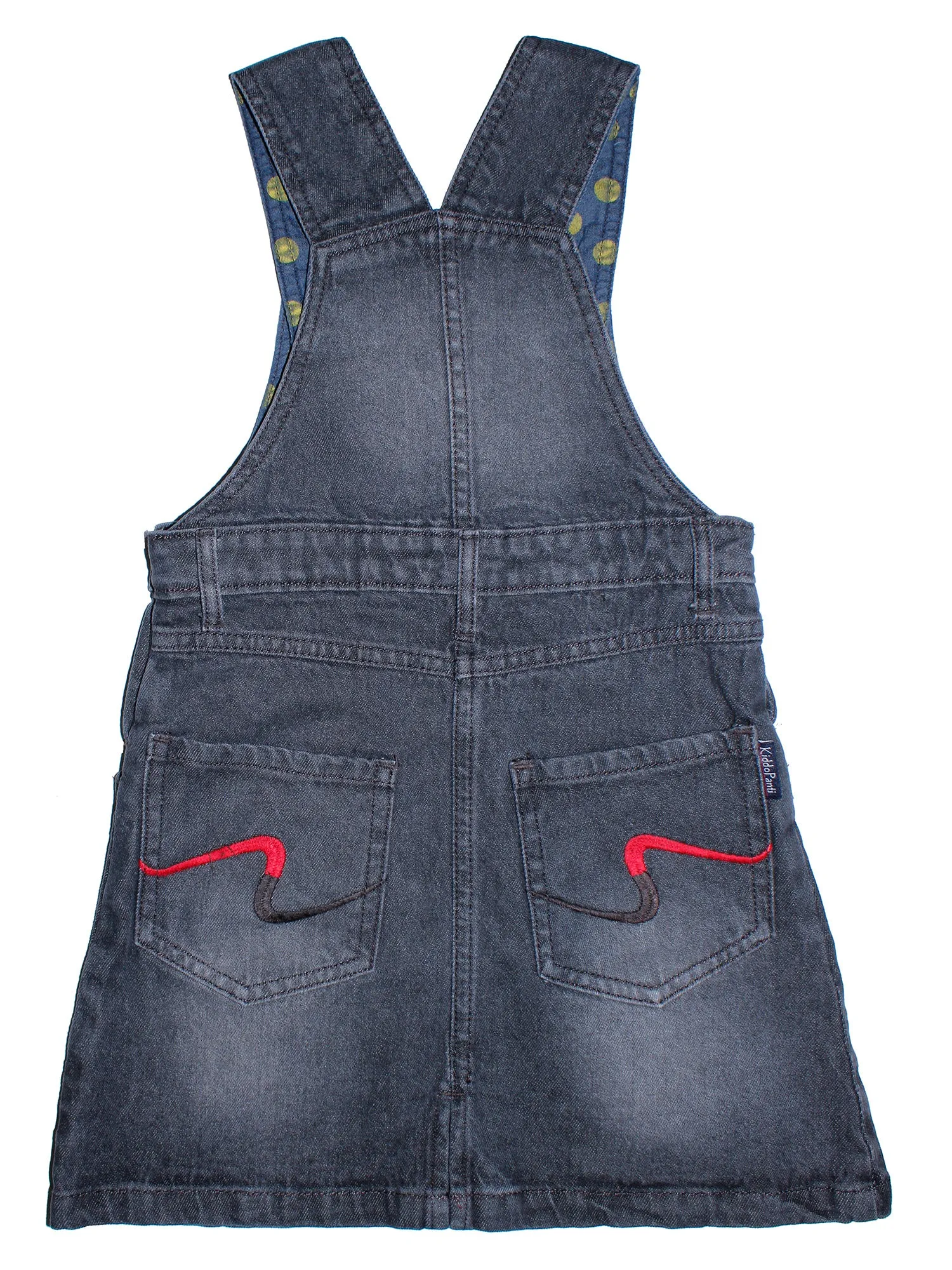 Girls Denim Dungaree Skirt