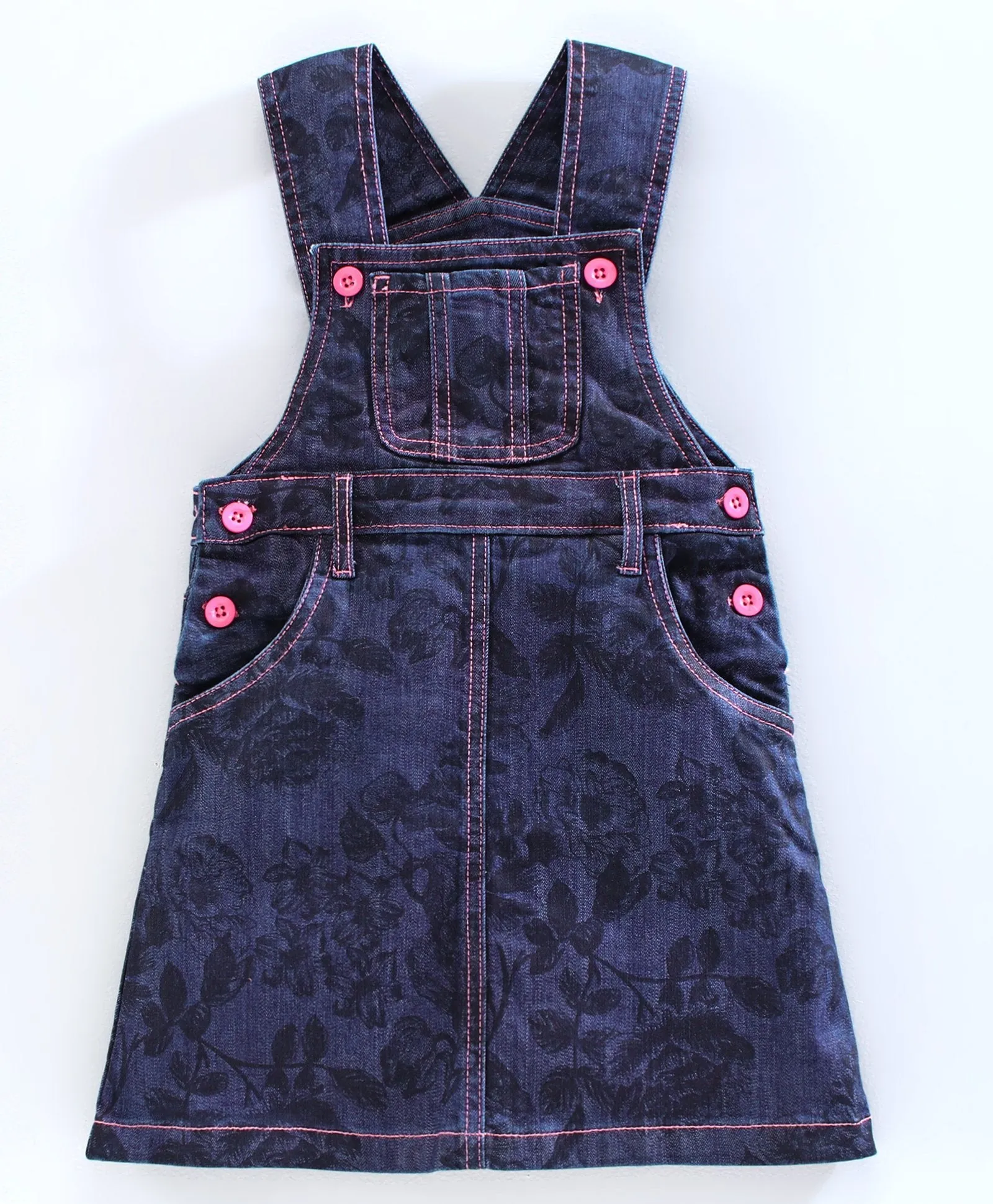 Girls Denim Dungaree Skirt