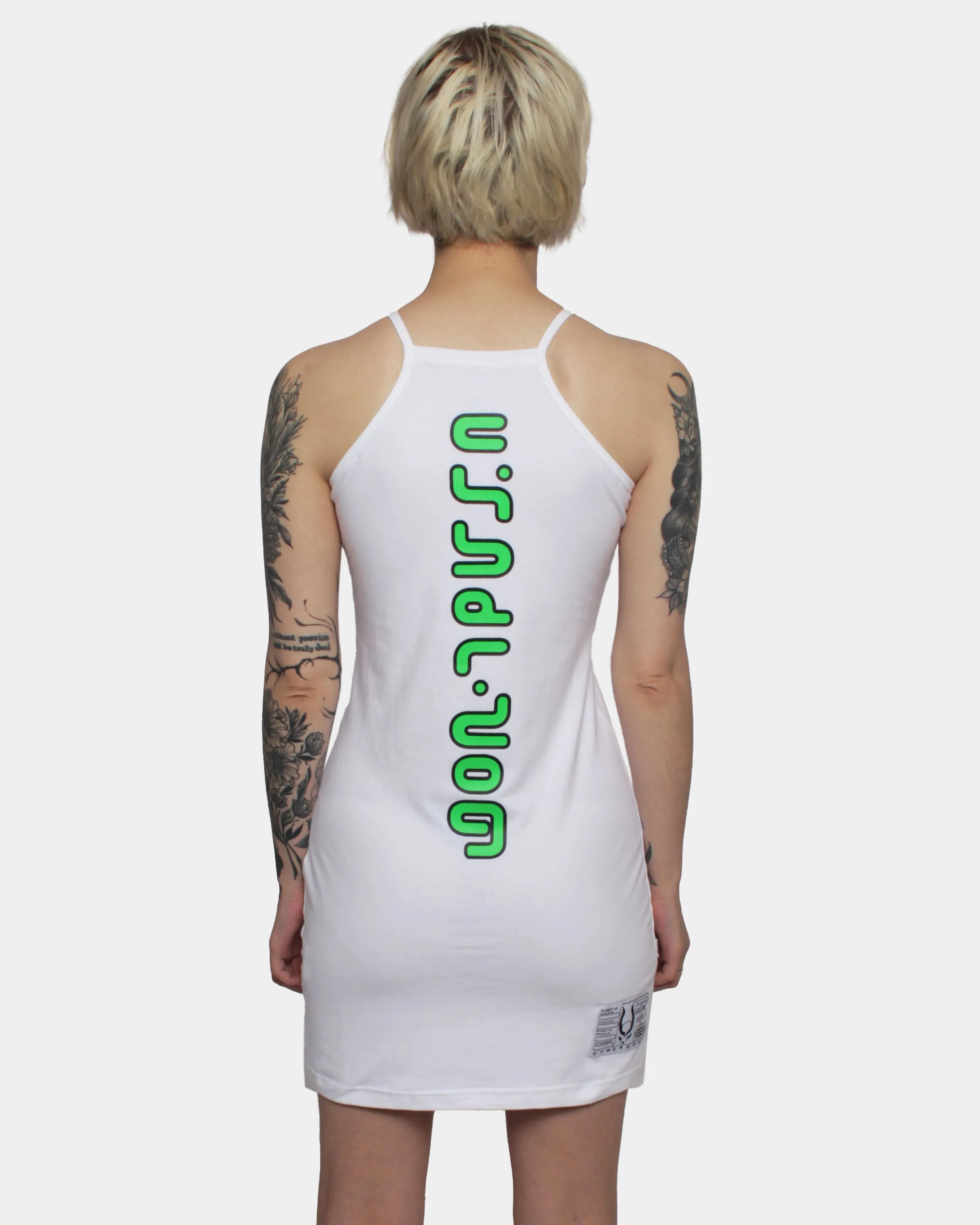 INVASION TANK DRESS WHITE