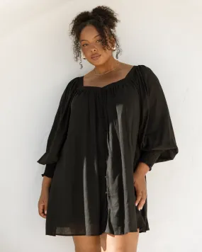 Iris Smock Dress | Black