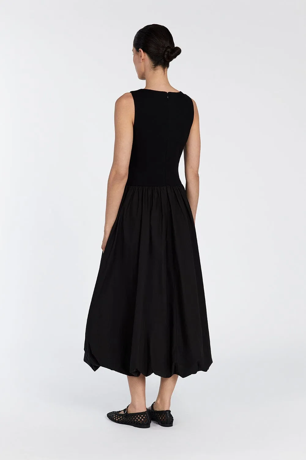 JAMES BLACK BUBBLE MIDI DRESS