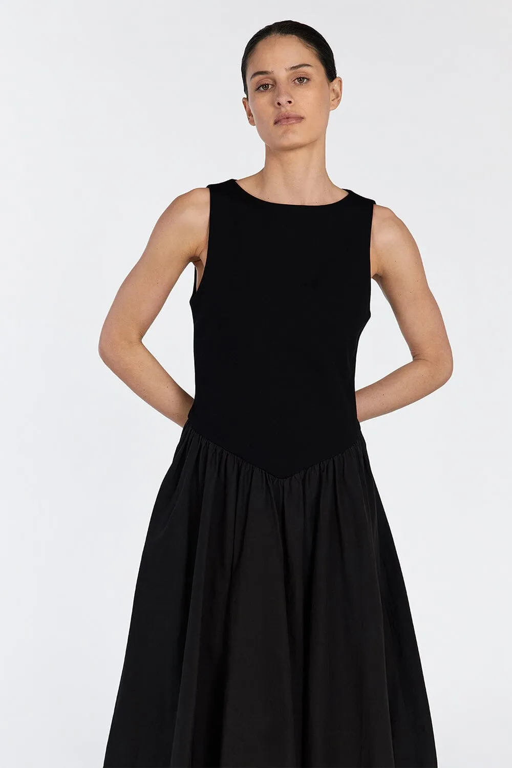 JAMES BLACK BUBBLE MIDI DRESS