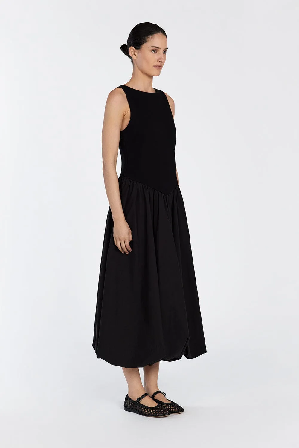 JAMES BLACK BUBBLE MIDI DRESS