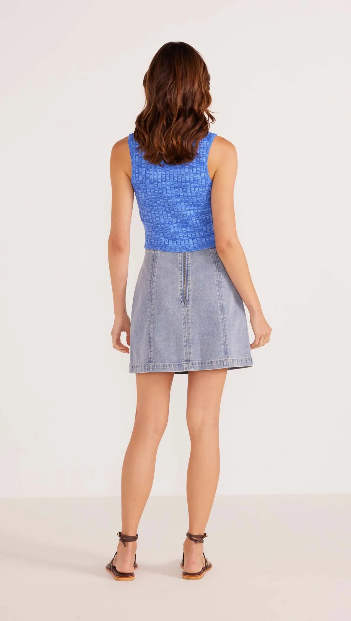 Jessie Denim Mini Skirt | Light Wash