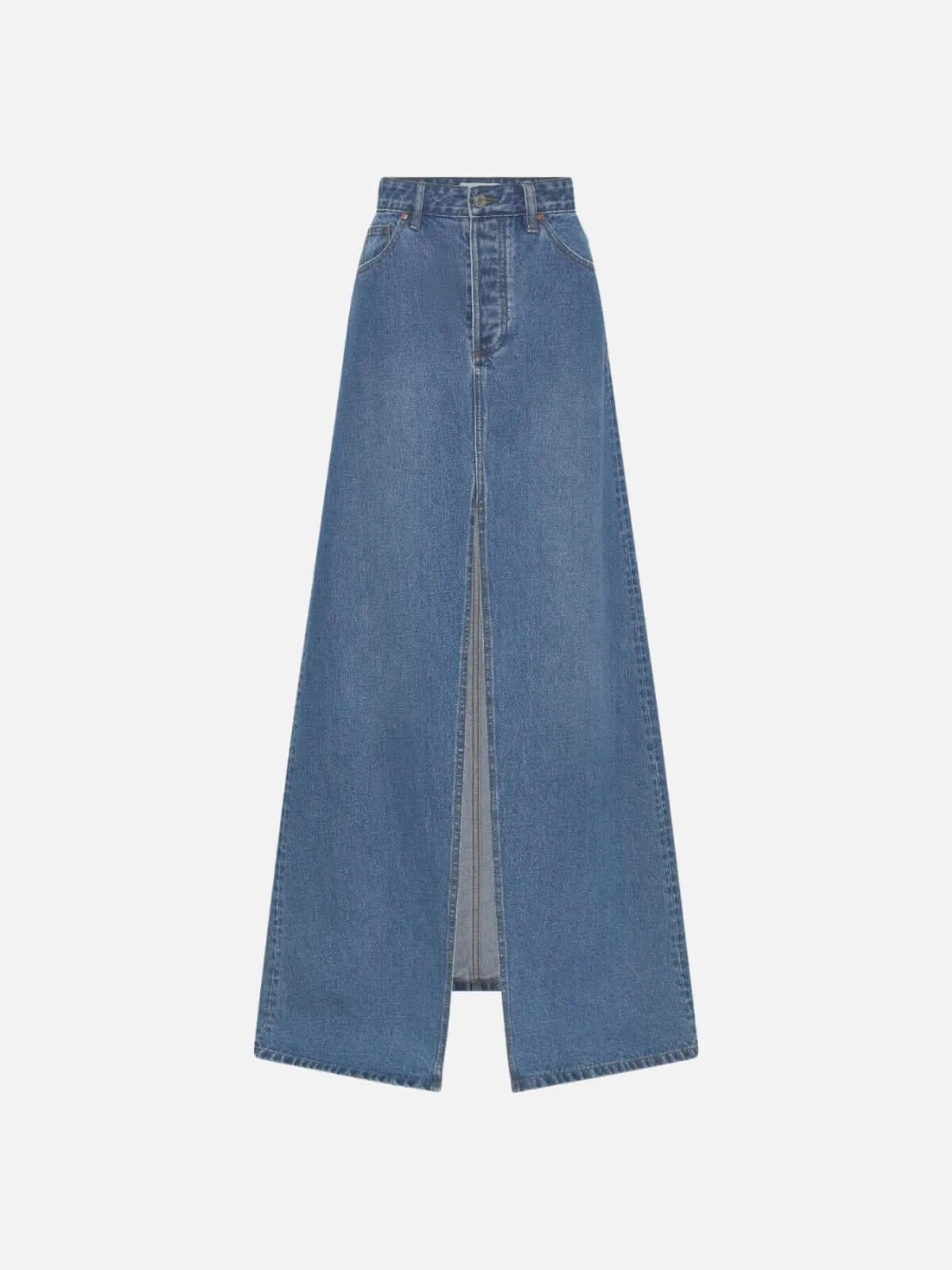 Kennedy Denim Maxi Skirt - Classic Blue