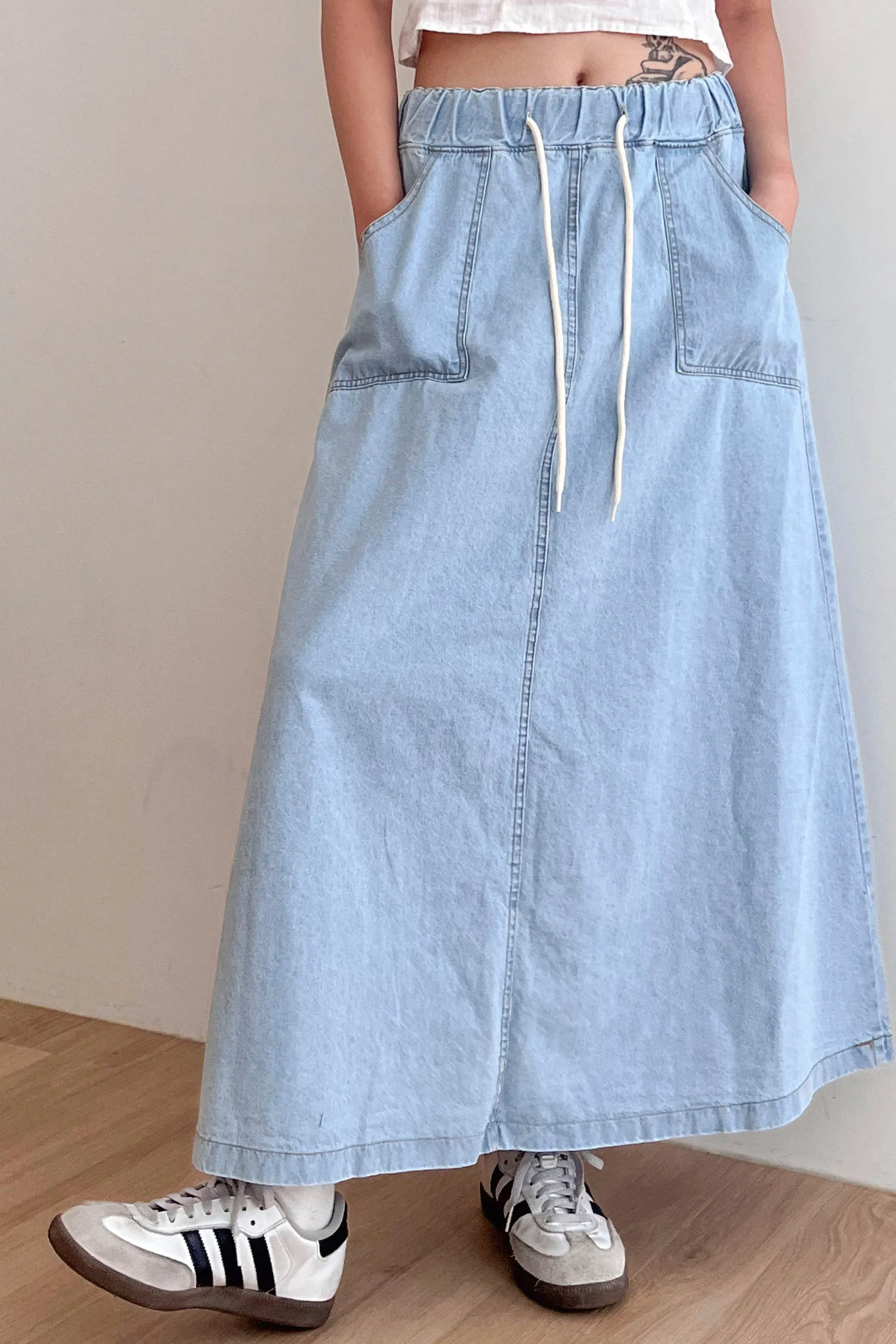 Layla Maxi Denim Skirt