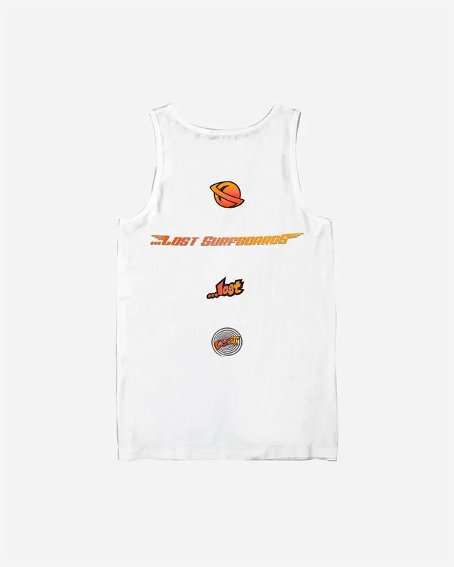 Lost Mens Authentic Tank Top - White