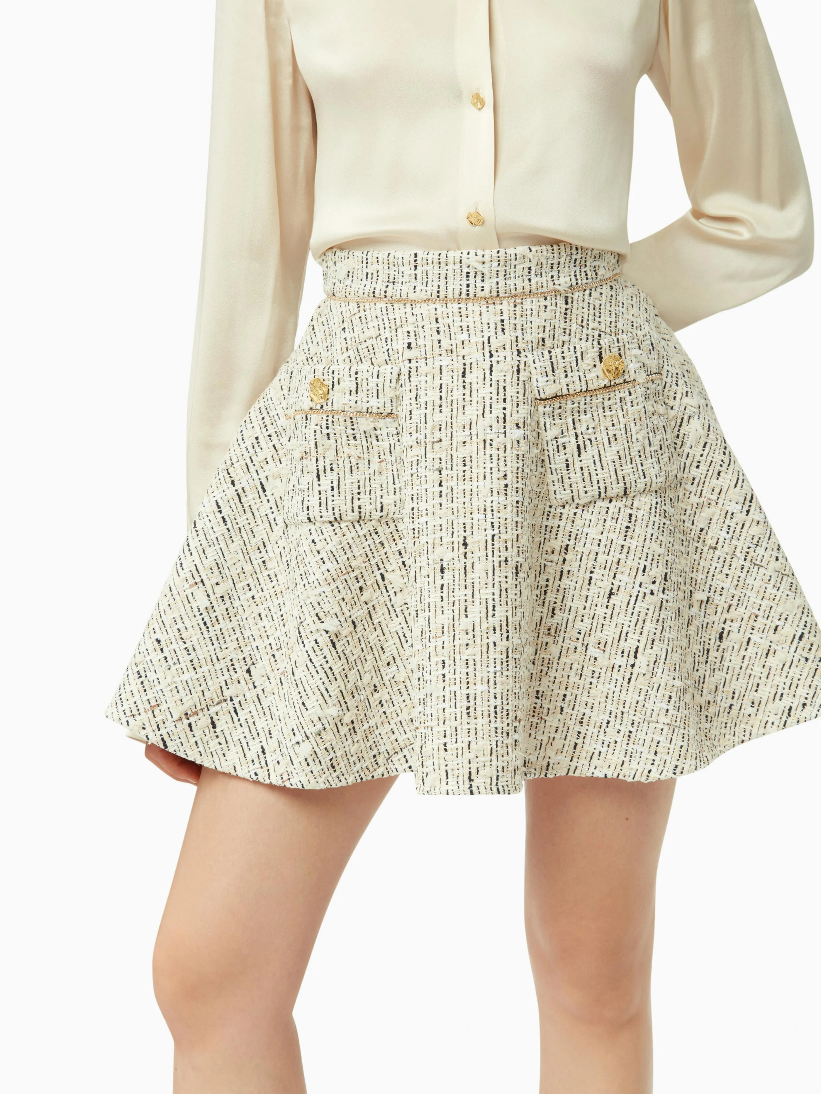 MINI TWEED SKATER SKIRT