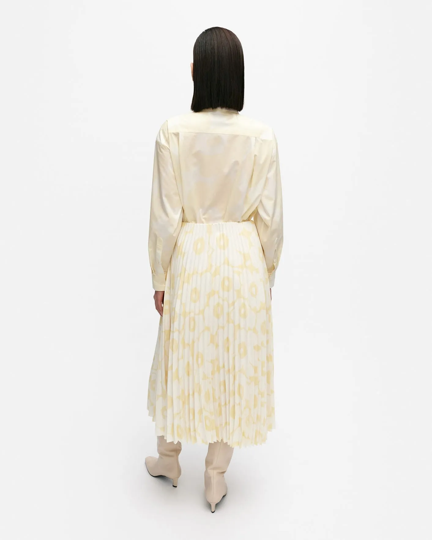 myy unikko pleated skirt - yellow