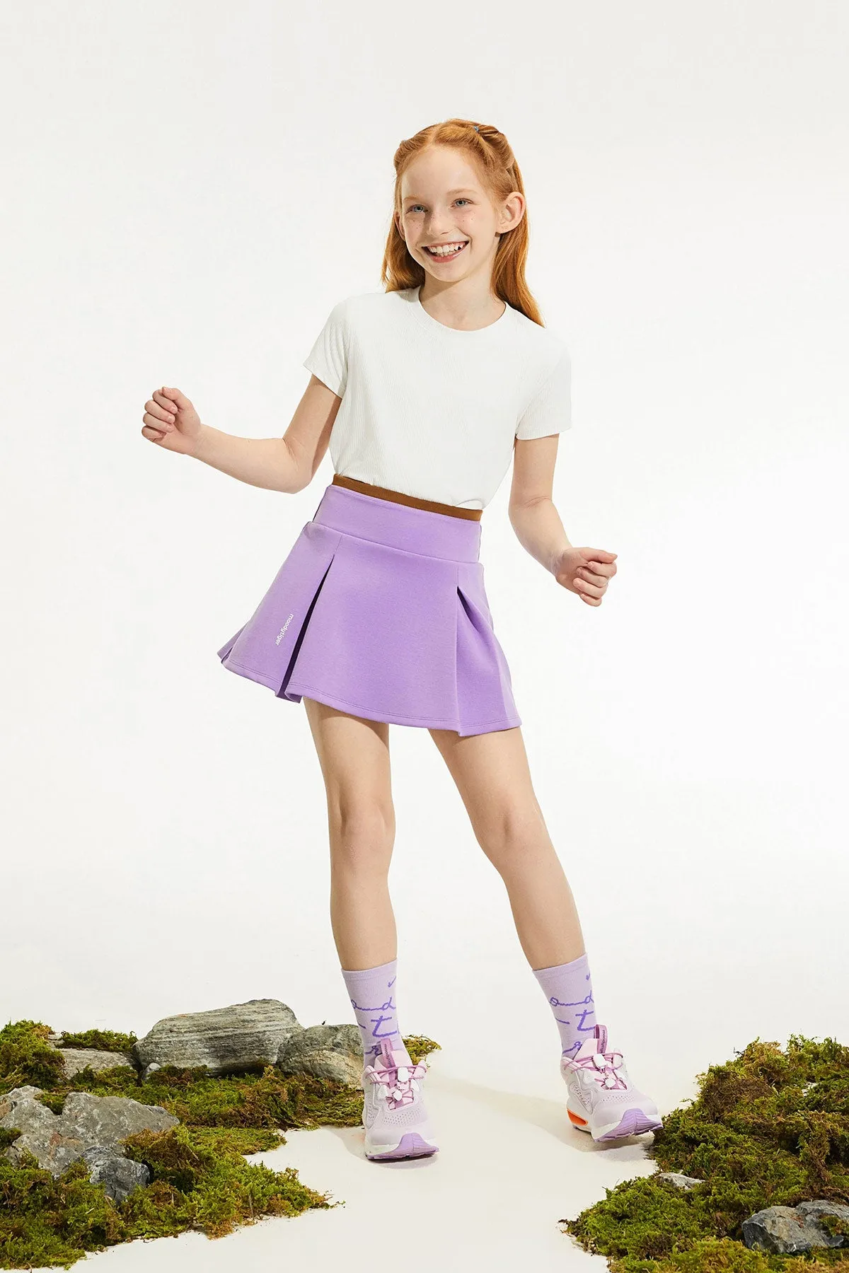 Neoprene Pleated Skirt