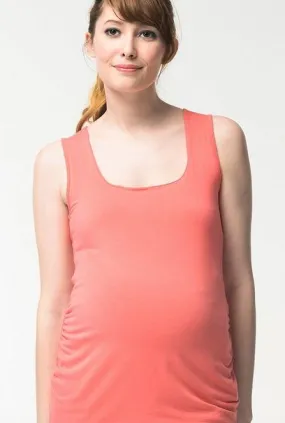 Patty Bamboo Cotton Tank Top Coral