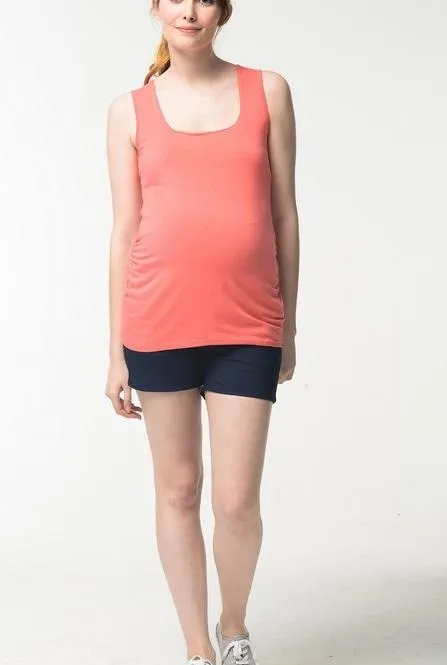 Patty Bamboo Cotton Tank Top Coral