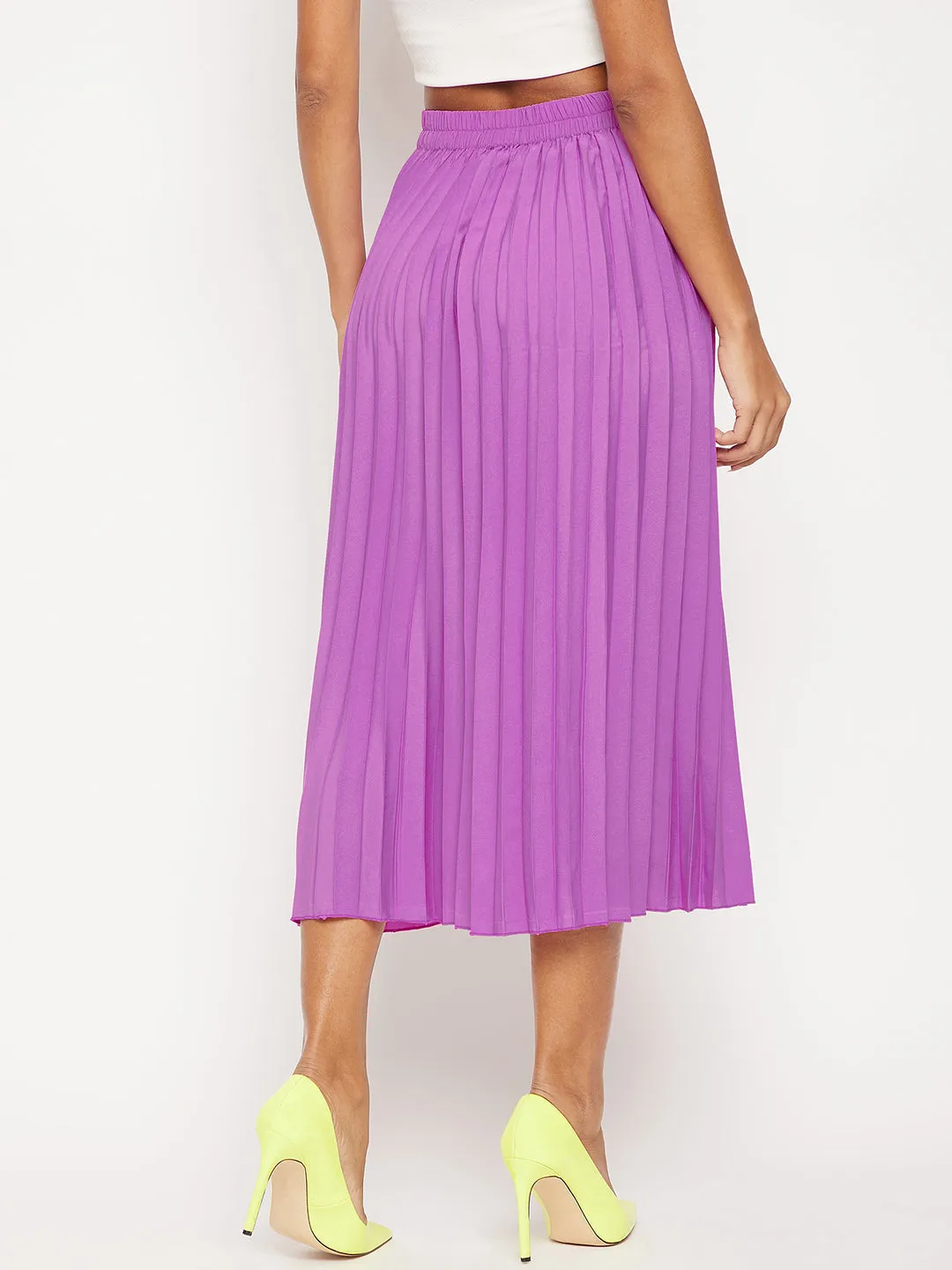 Pleated Midi Skirt