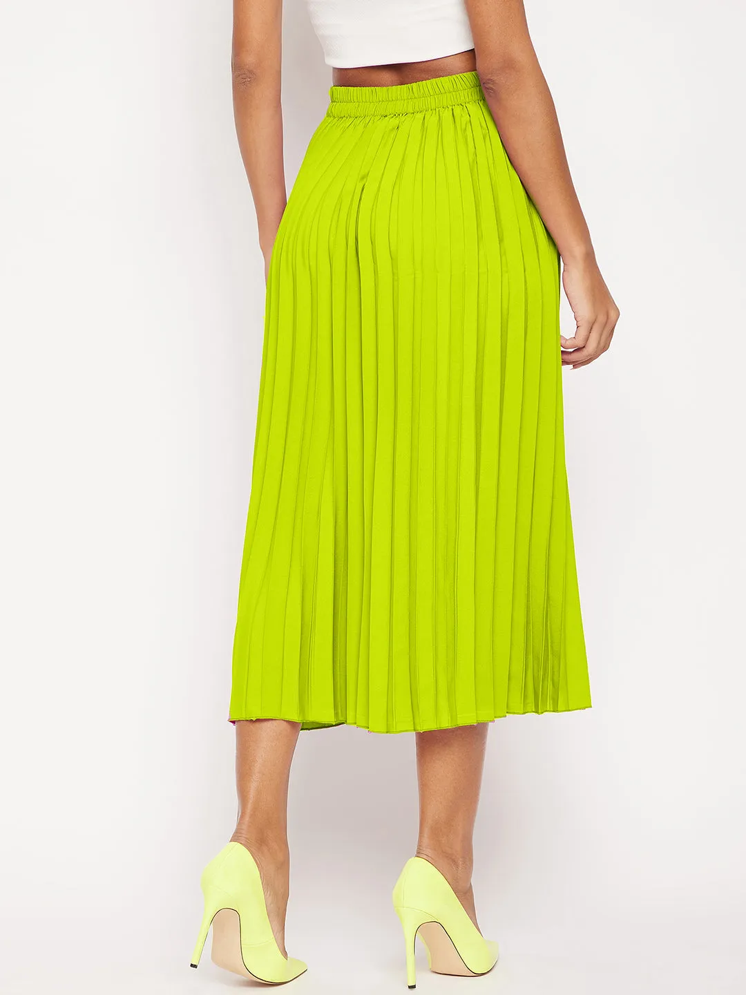 Pleated Midi Skirt