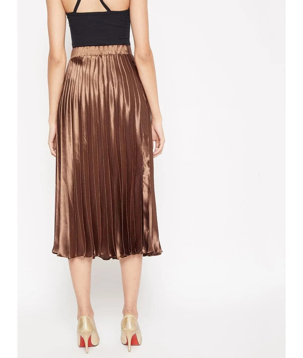 Pleated Midi Skirt