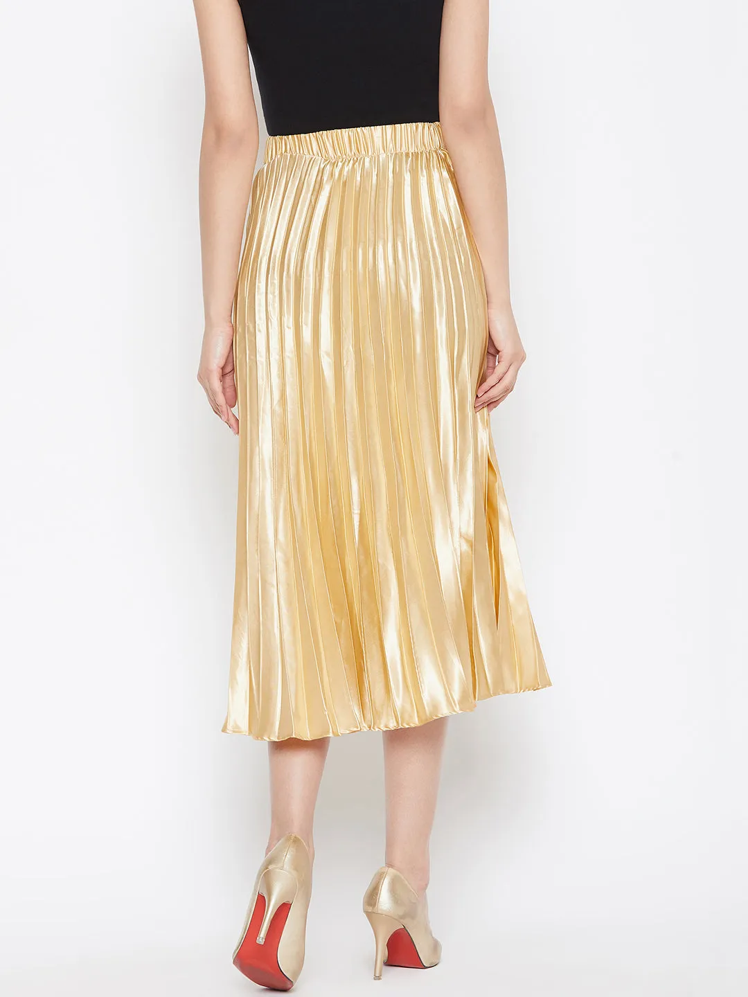 Pleated Midi Skirt