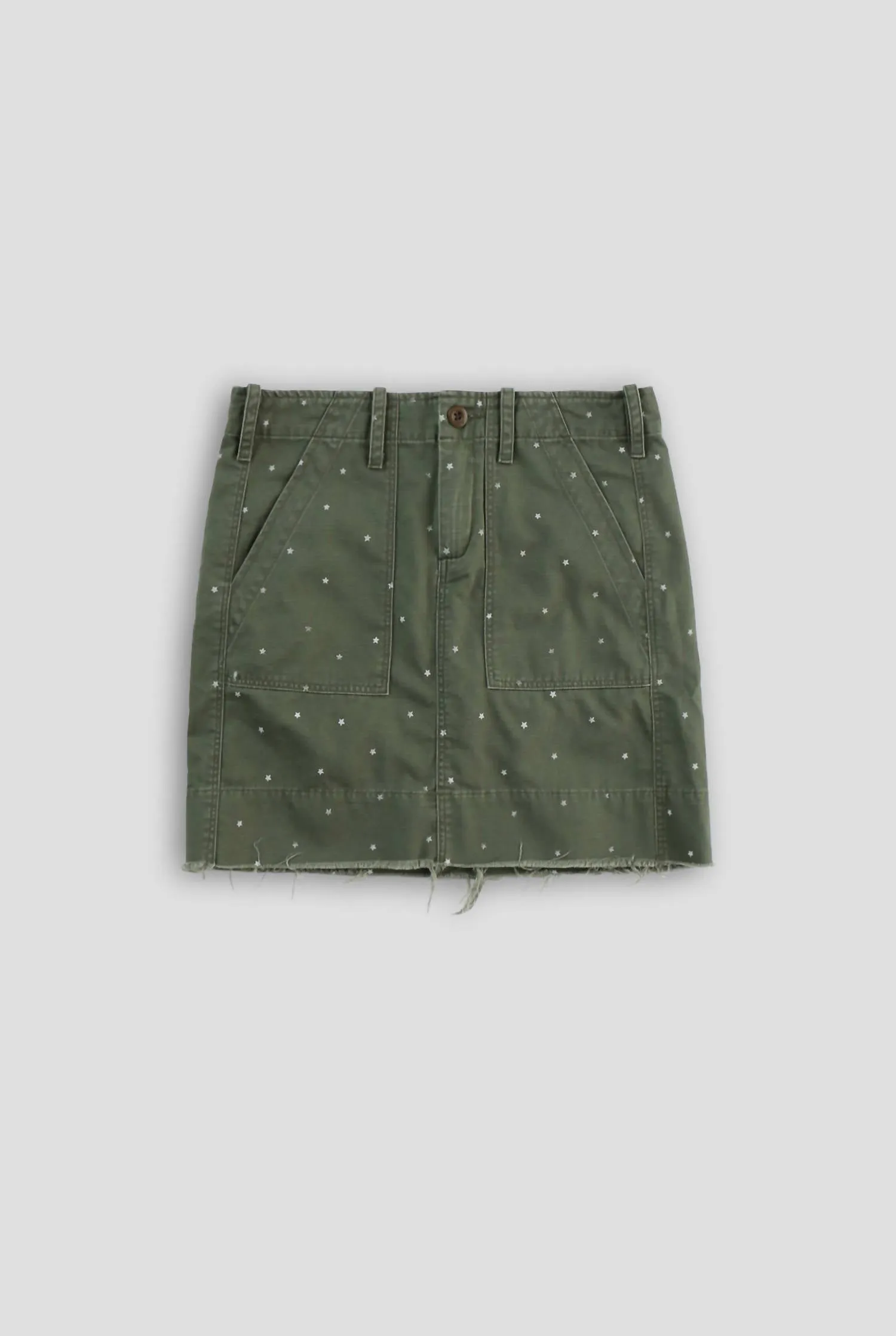 "jane" Mini Stars Skirt In Army