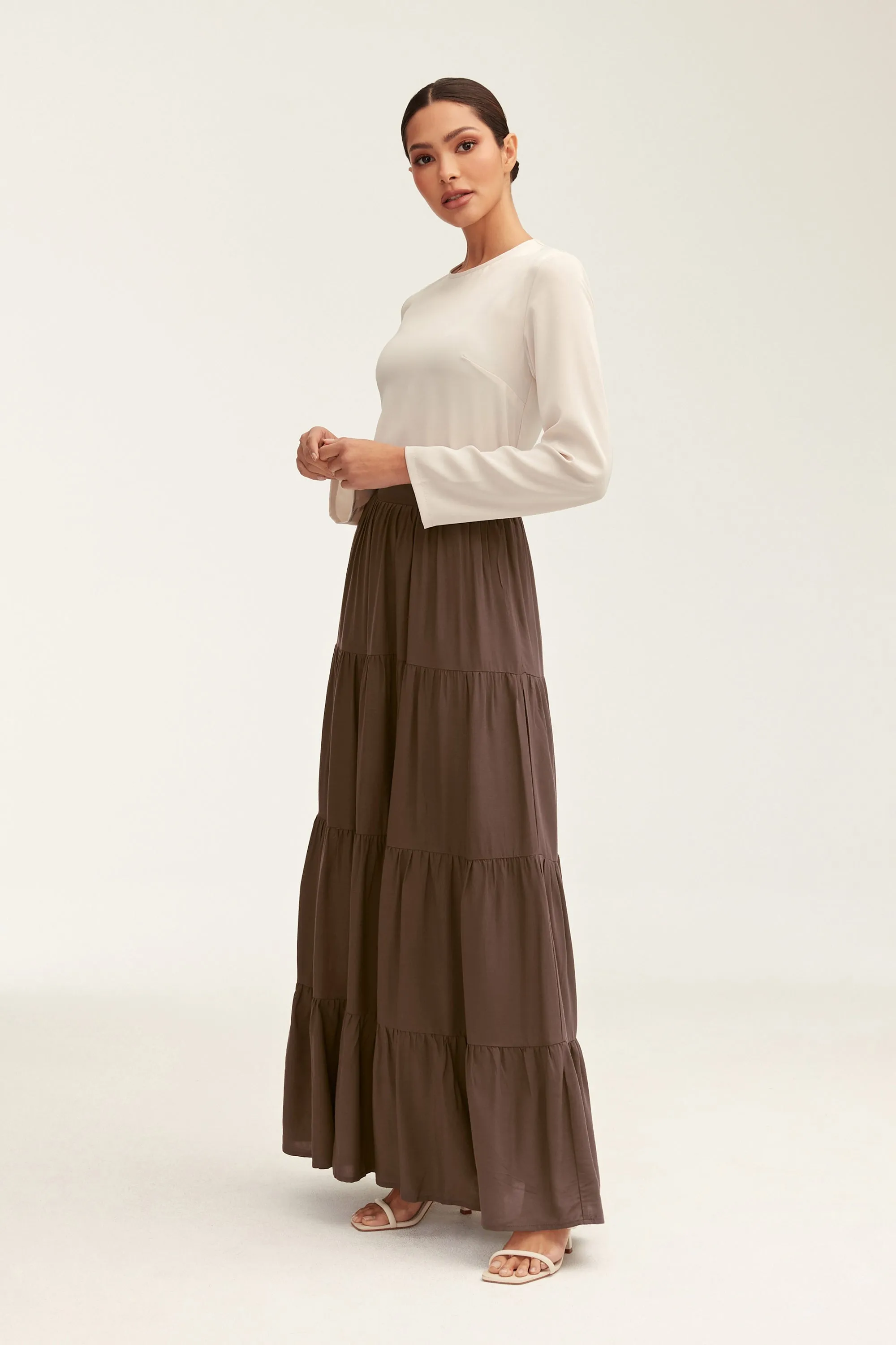 Sana Maxi Skirt - Dark Brown