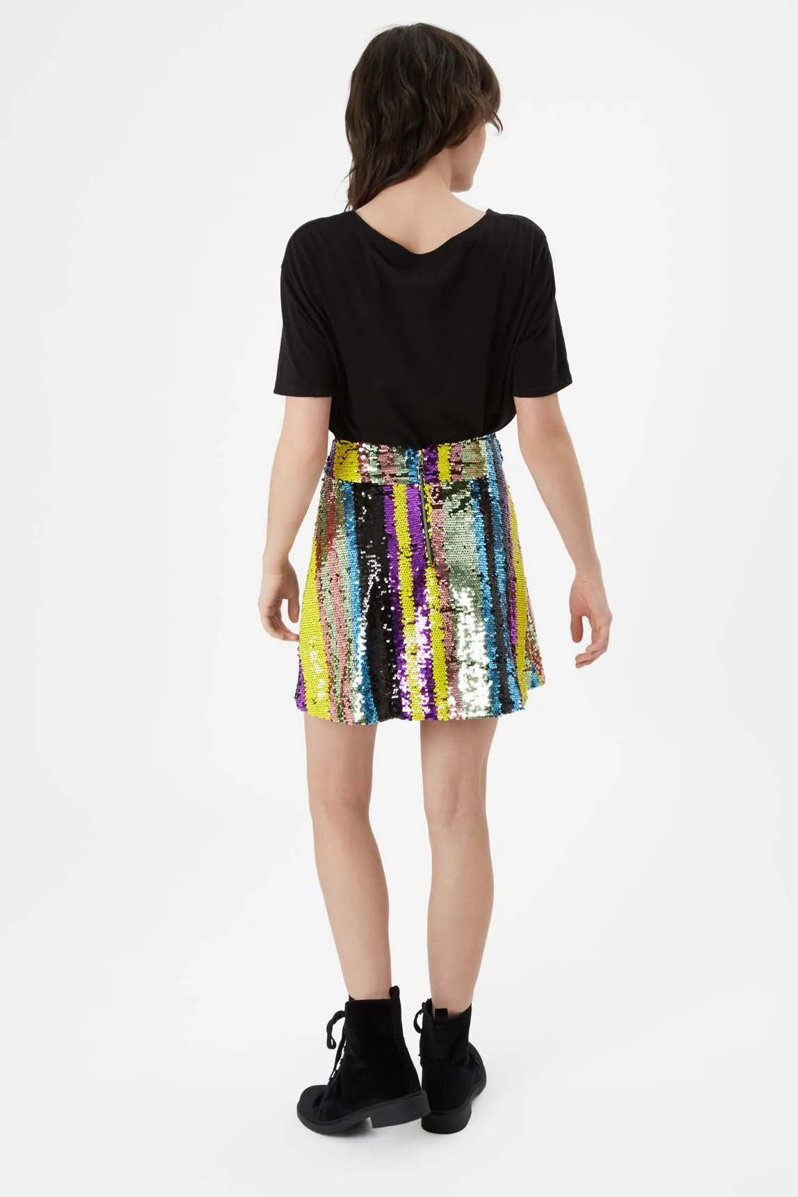 Sequin Mini Skirt in Multicoloured