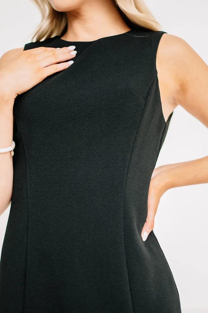 Simple Elegance Black Mini Dress