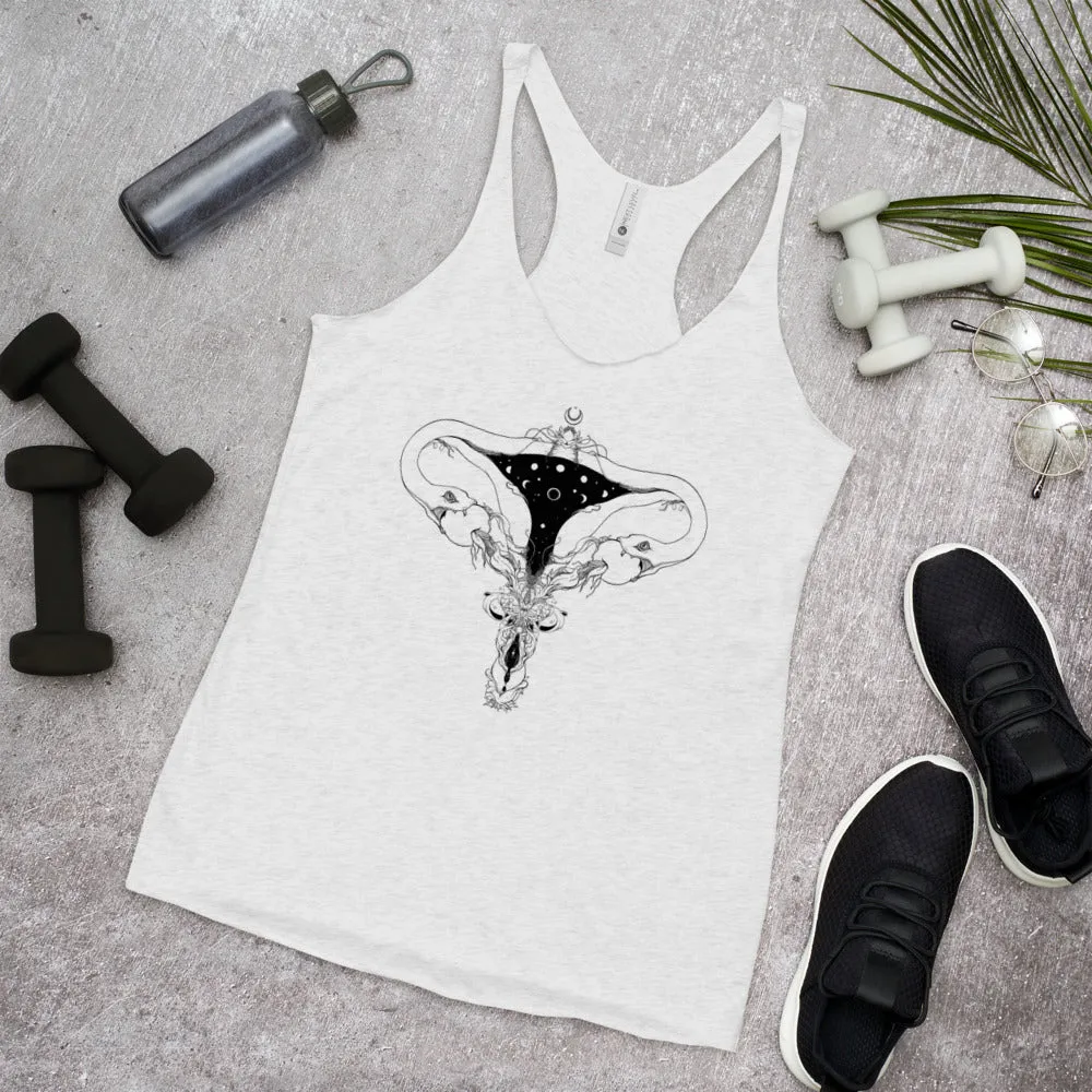 Snake Uterus Lilith, Racerback Tank Top