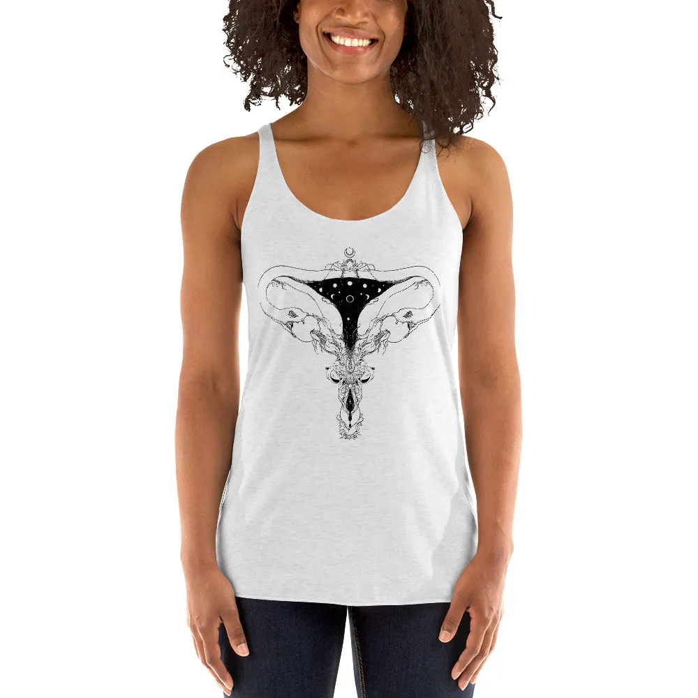 Snake Uterus Lilith, Racerback Tank Top