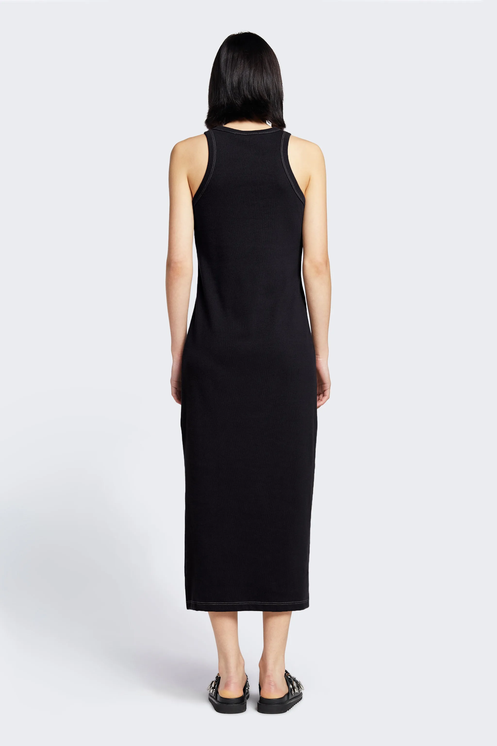 Spire Rib Dress Black