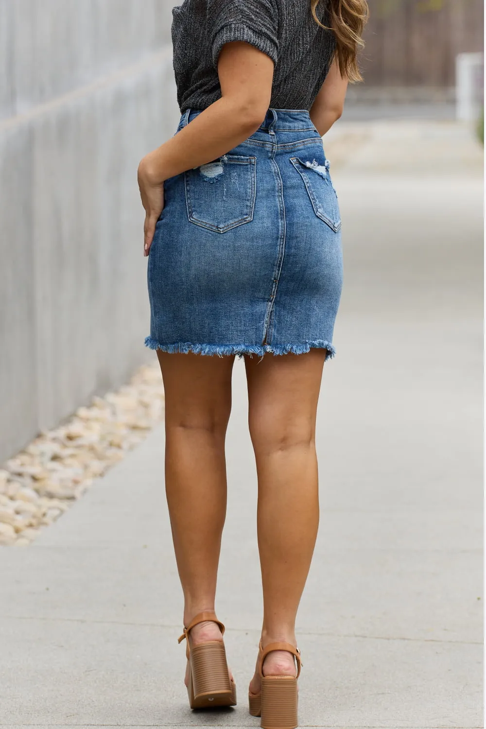 The Amelia *all sizes* Denim Mini Skirt (DS)