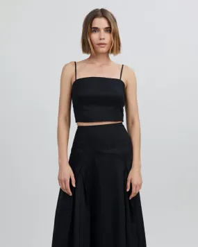 The Loretto Linen Crop Top