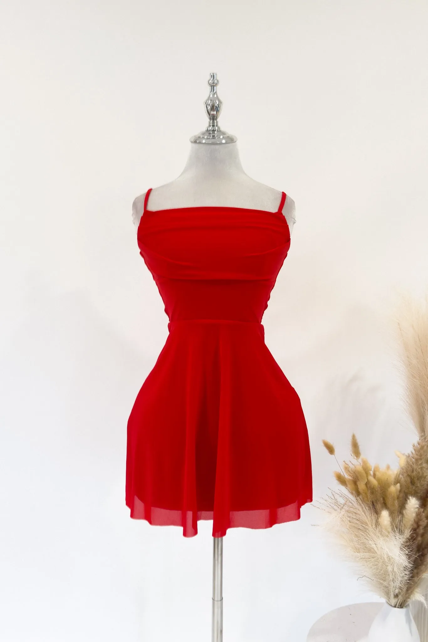 Tia Mini Dress - Red