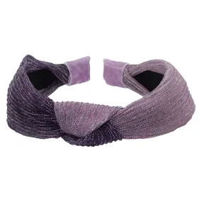 Two Tone Pleated Knot Headband