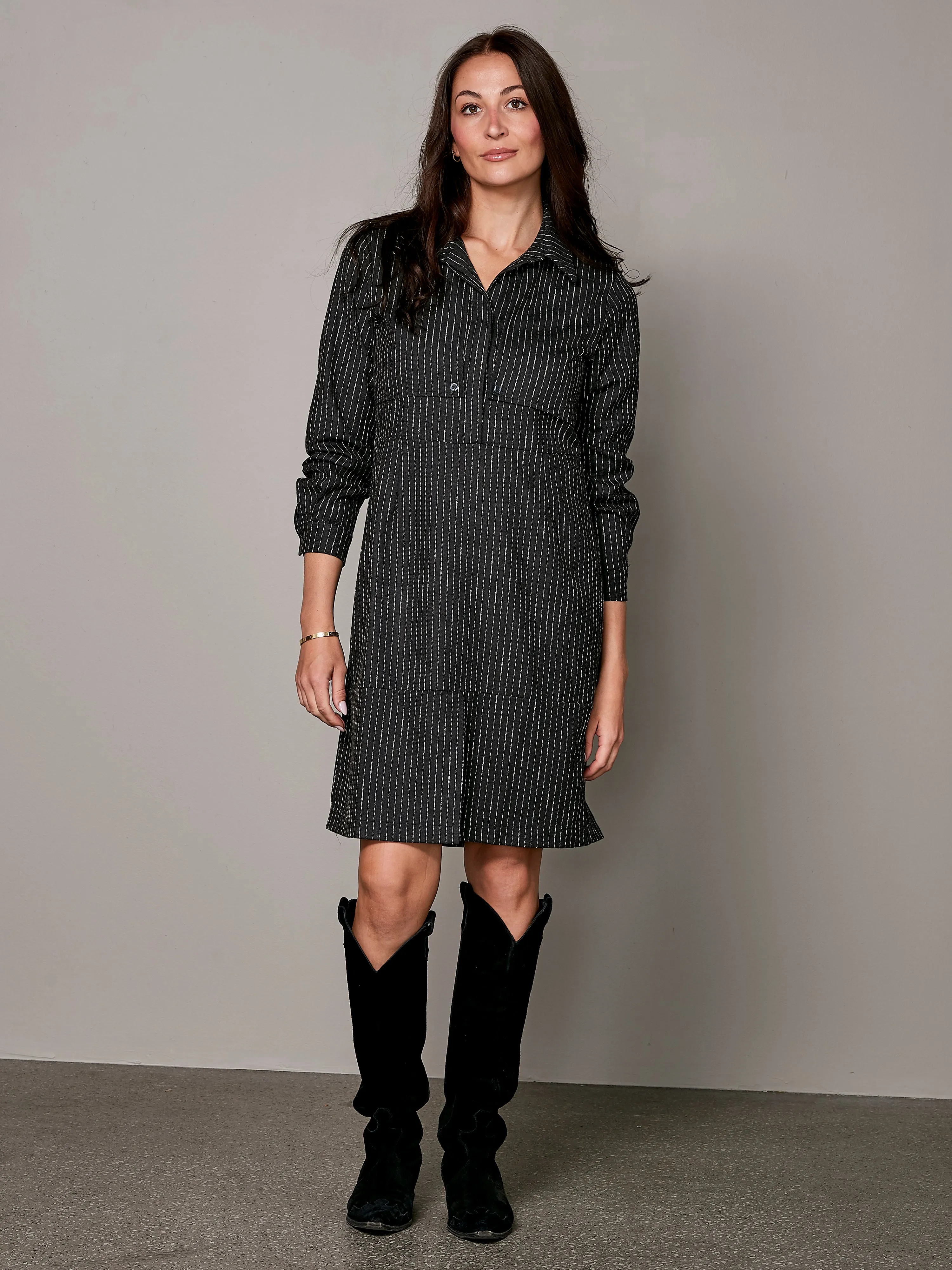 VALBORG dress - Black mix