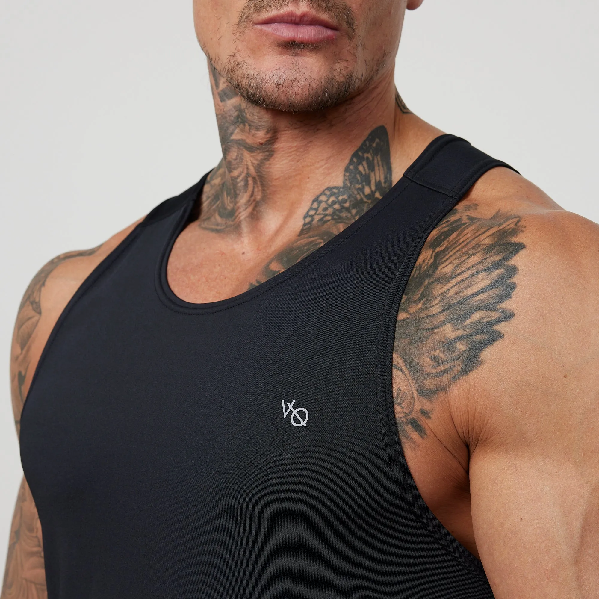 Vanquish Essential Black Performance Tank Top