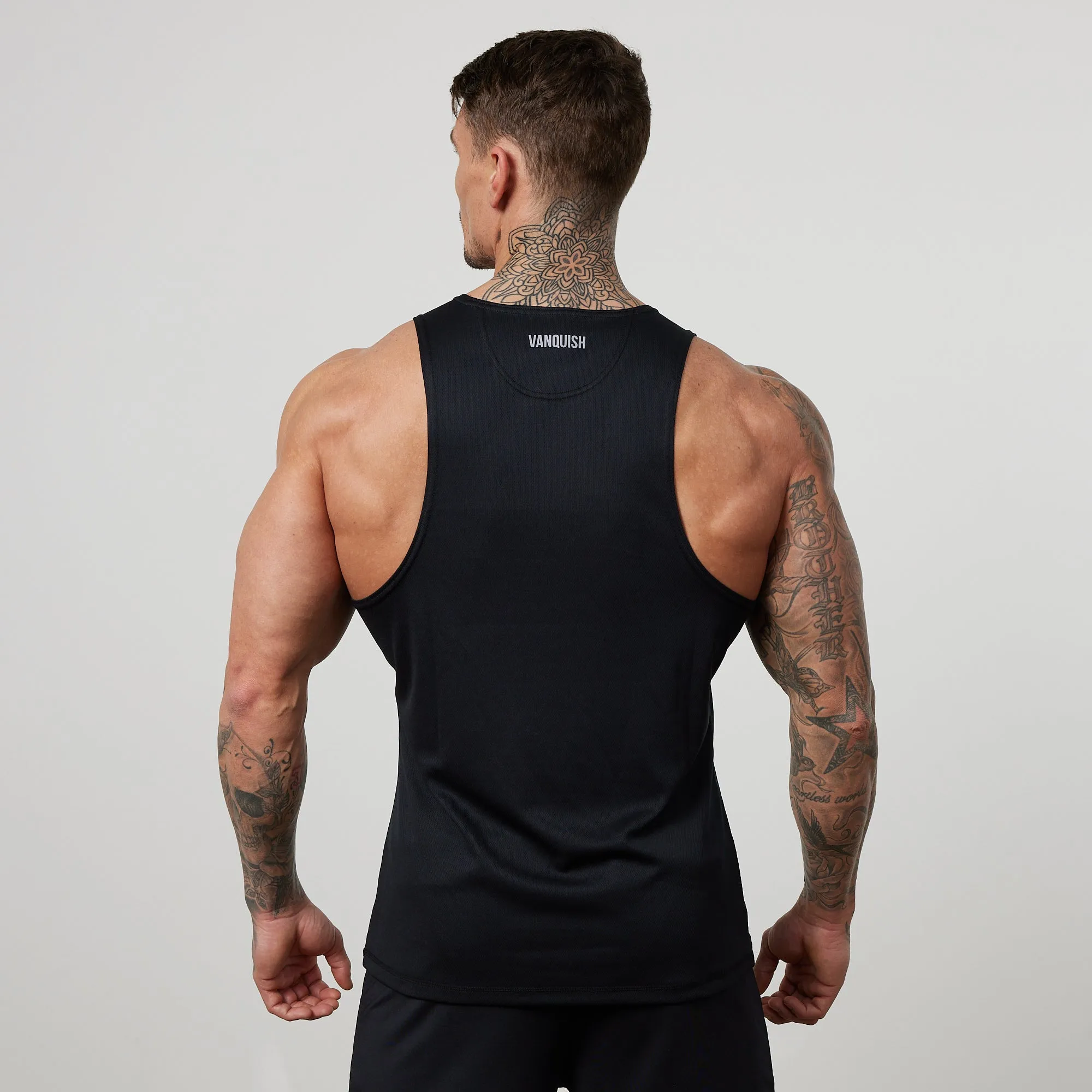 Vanquish Essential Black Performance Tank Top