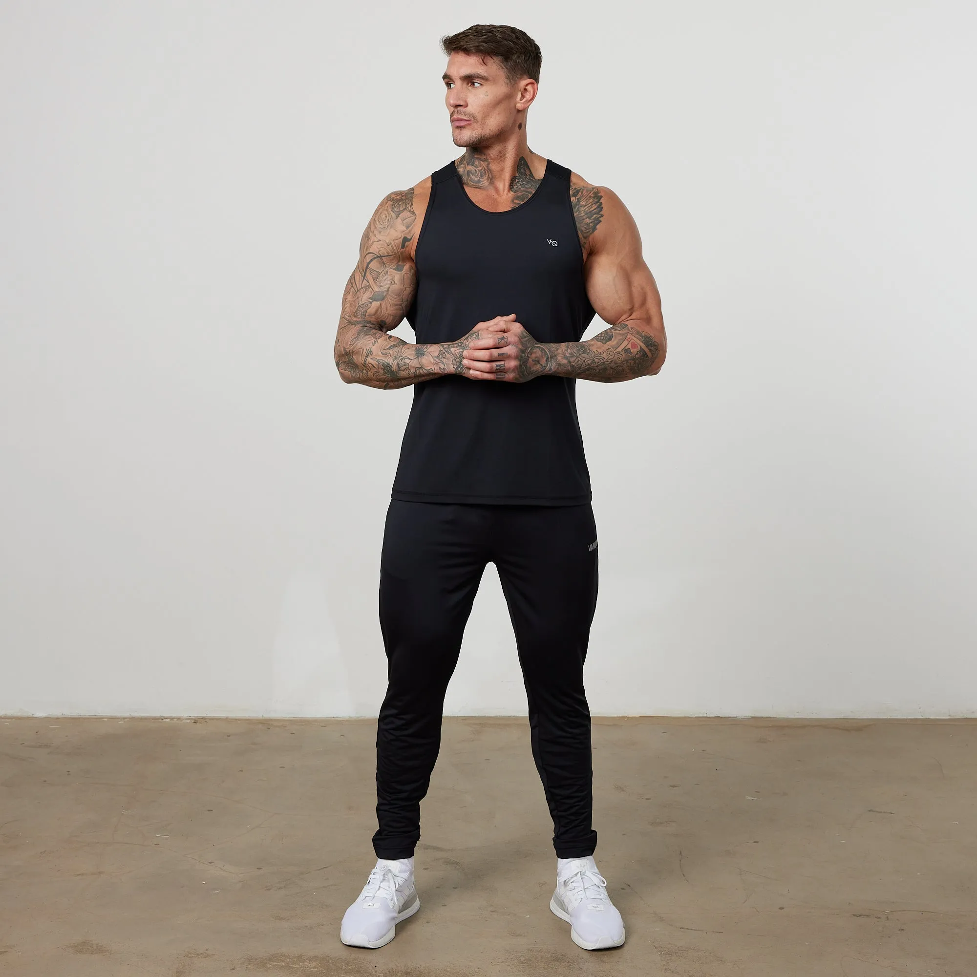 Vanquish Essential Black Performance Tank Top