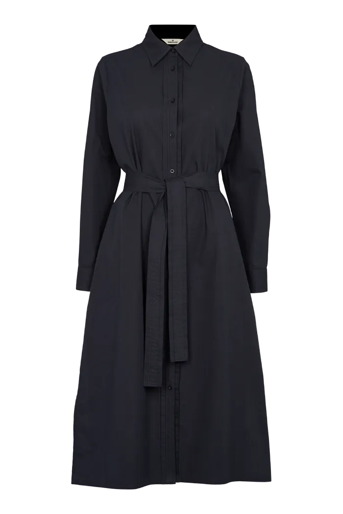 Vilde Pleat Dress - Black